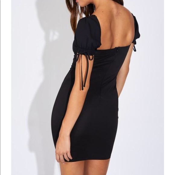 Hook & Eye Lace Up Mini Dress - Picture 4 of 5